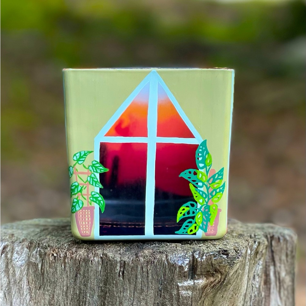 Handpainted Jar